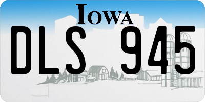 IA license plate DLS945