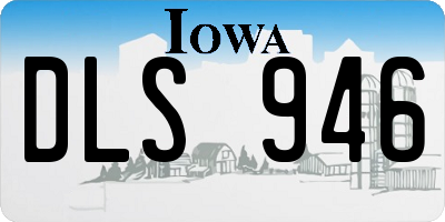 IA license plate DLS946