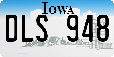 IA license plate DLS948