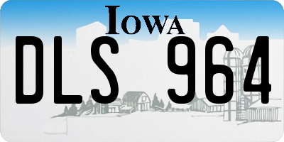 IA license plate DLS964
