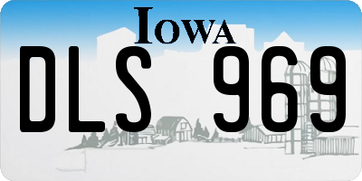 IA license plate DLS969