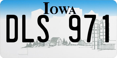 IA license plate DLS971