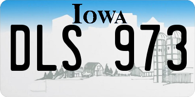 IA license plate DLS973