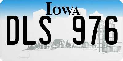 IA license plate DLS976
