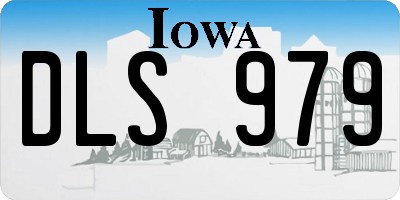 IA license plate DLS979