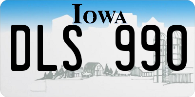 IA license plate DLS990