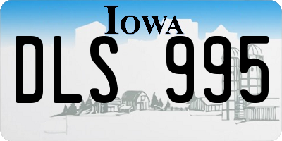 IA license plate DLS995