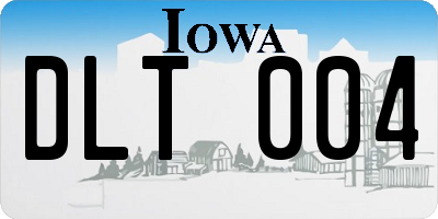 IA license plate DLT004