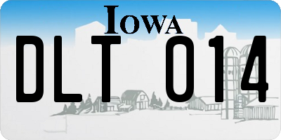IA license plate DLT014