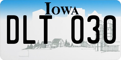 IA license plate DLT030