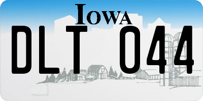 IA license plate DLT044