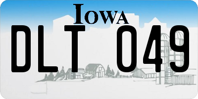 IA license plate DLT049