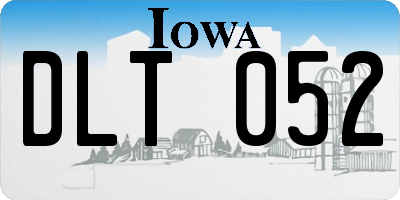 IA license plate DLT052
