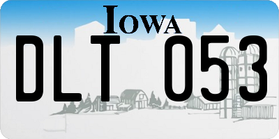 IA license plate DLT053