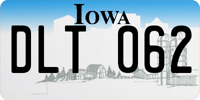 IA license plate DLT062