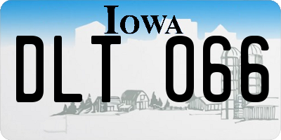 IA license plate DLT066