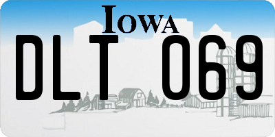 IA license plate DLT069
