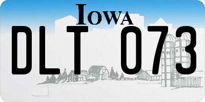 IA license plate DLT073