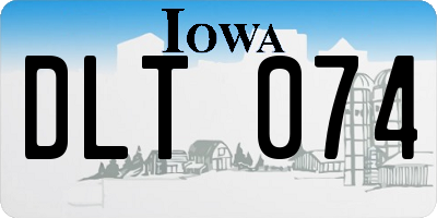 IA license plate DLT074