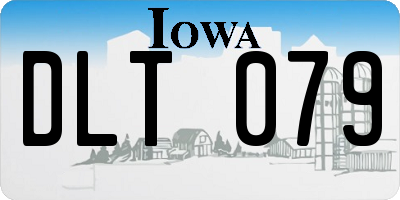 IA license plate DLT079
