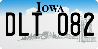 IA license plate DLT082