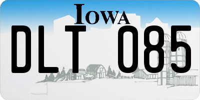 IA license plate DLT085