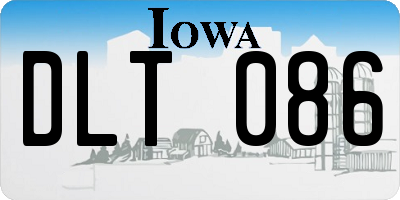 IA license plate DLT086