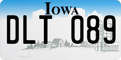 IA license plate DLT089