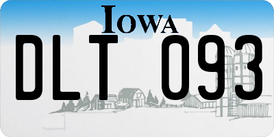 IA license plate DLT093