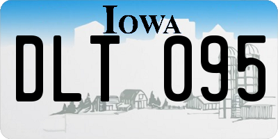 IA license plate DLT095