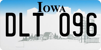 IA license plate DLT096