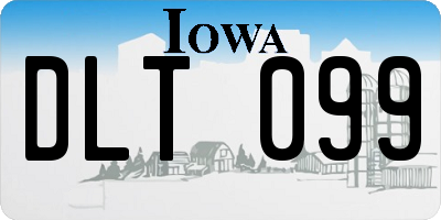 IA license plate DLT099