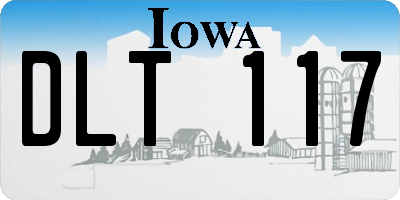 IA license plate DLT117