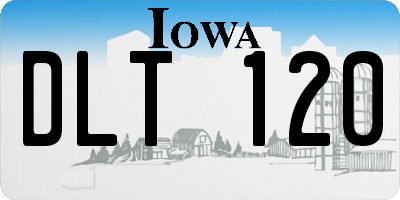 IA license plate DLT120