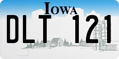 IA license plate DLT121