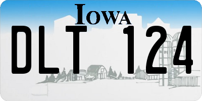 IA license plate DLT124