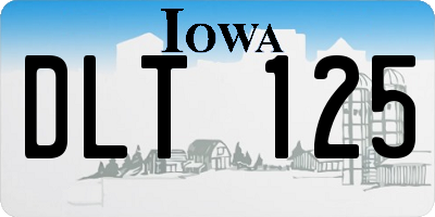 IA license plate DLT125