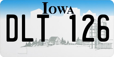 IA license plate DLT126