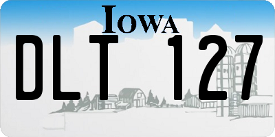 IA license plate DLT127