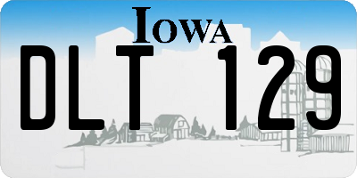 IA license plate DLT129