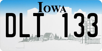 IA license plate DLT133
