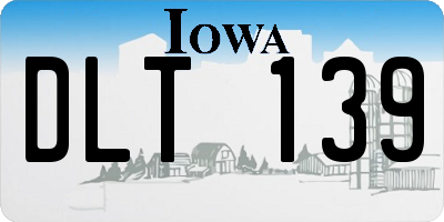 IA license plate DLT139