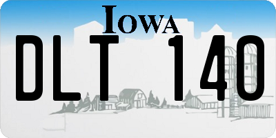 IA license plate DLT140