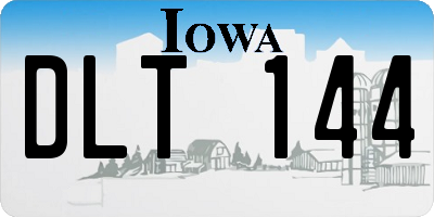 IA license plate DLT144
