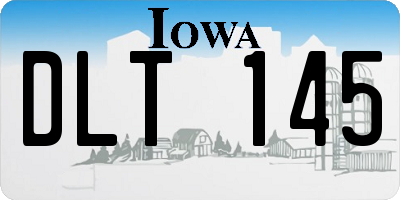 IA license plate DLT145