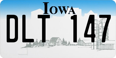 IA license plate DLT147