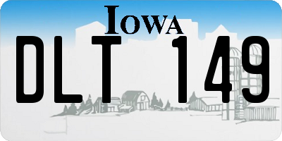 IA license plate DLT149