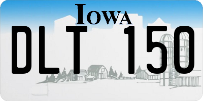 IA license plate DLT150