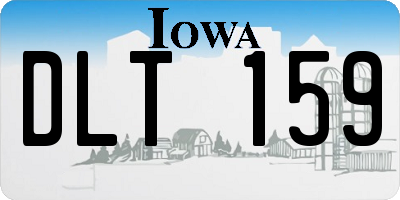 IA license plate DLT159