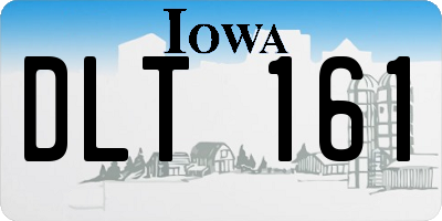 IA license plate DLT161